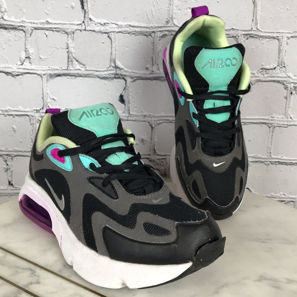 Nike Air Max 200 Thunder Kids Unisex Grey Aurora Sneakers Size 5Y AT5627-004 - Picture 11 of 13